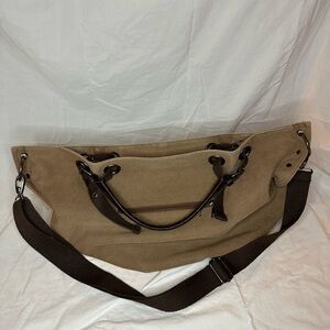 Stylish Tan Canvas Women's Bag
